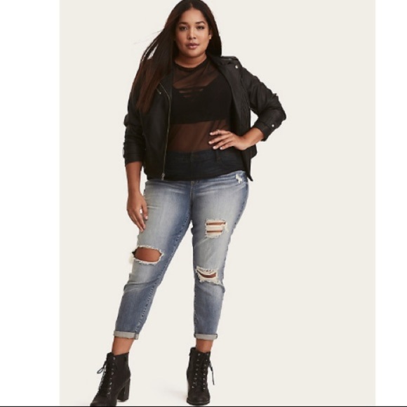 NWT Torrid Mesh Tee - Picture 2 of 5